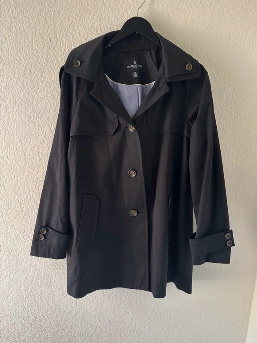 London Fog Women's Classic Short Single Breasted Trench Coat